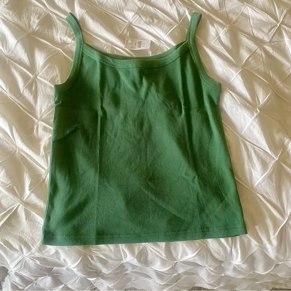 J Crew Army green tank top - Picture 2 of 5